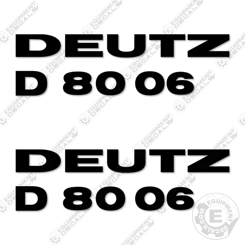 Fits Deutz D8006 Decal Kit Tractor d80, d80 06