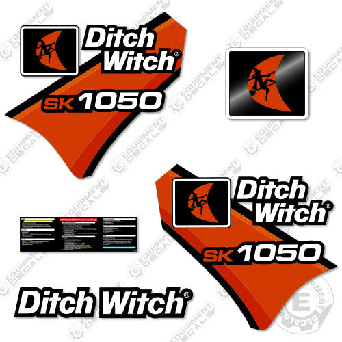 Fits Ditch Witch Sk1050 Decal Kit Standing Skid Steer 1050, decal kit, sk-1050, sk1050