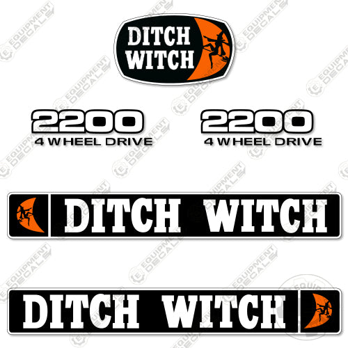 Fits Ditch Witch 2200 Decal Kit Trencher 2200, decal kit, ditch-witch, ditchwitch, trencher