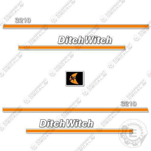 Fits Ditch Witch 3210 Decal Kit Tractor 3210, decal kit, ditch-witch, ditchwitch, trencher