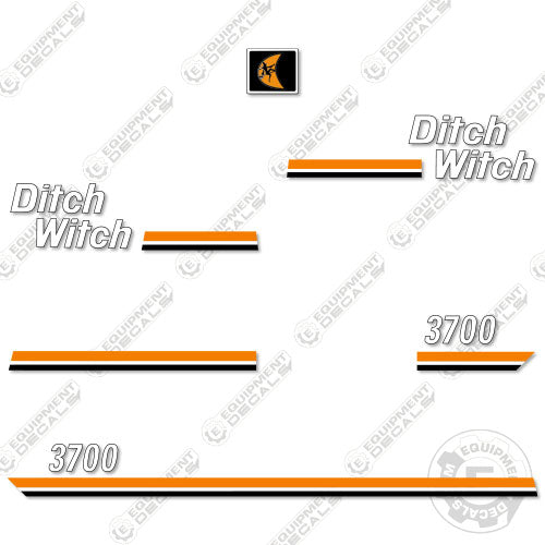 Fits Ditch Witch 3700 Decal Kit Loader 3700, decal kit, ditch-witch, ditchwitch, trencher