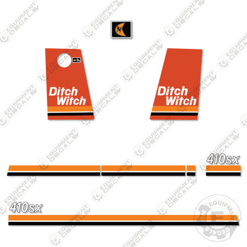 Fits Ditch Witch 410SX Decal Kit Trencher Plow 410, 410sx, decal kit, ditch-witch, ditchwitch, trencher