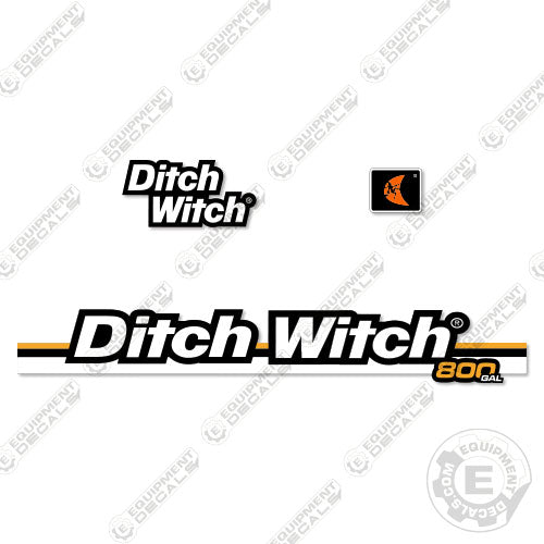 Ditch Witch FX30 800 Gallon Replacement Stripe decal kit