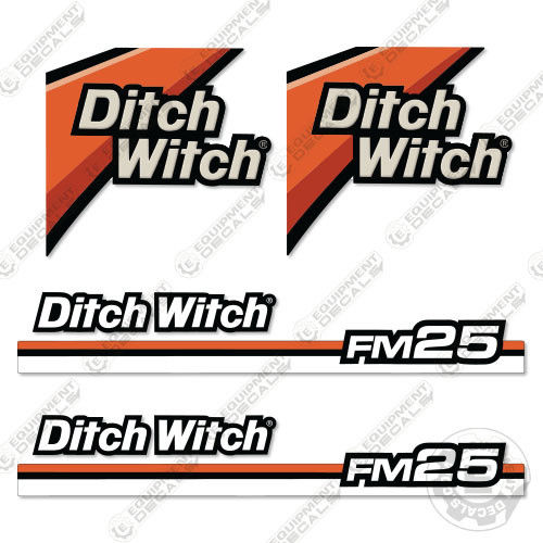 Fits Ditch Witch FM 25 Decal Kit decal kit