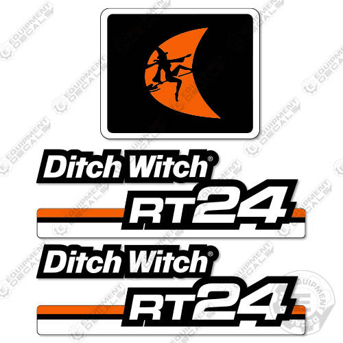 Fits Ditch Witch RT-24 Decal Kit Trencher 24, decal kit, ditch-witch, ditchwitch, rt-24, rt24, trencher