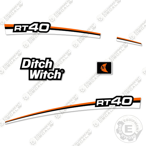 Fits Ditch Witch RT-40 Decal Kit Trencher 40, decal kit, ditch-witch, ditchwitch, rt 40, rt40, trencher