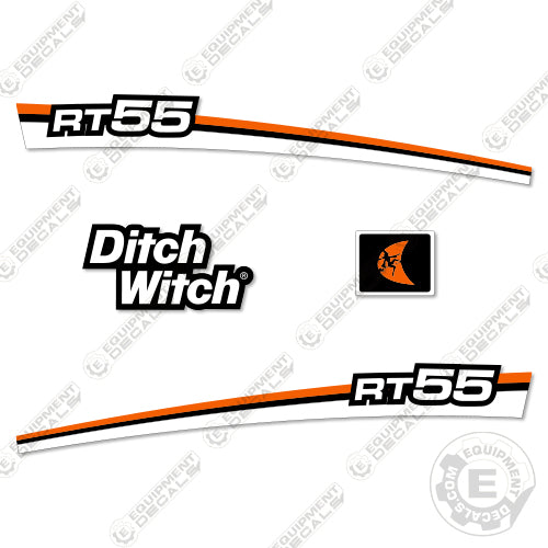 Fits Ditch Witch RT-55 Decal Kit Trencher 55, decal kit, ditch-witch, ditchwitch, rt 55, rt55, trencher