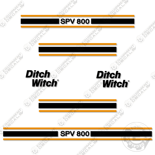 Fits Ditch Witch SPV 800 Decal Kit Vacuum Excavator decal kit, ditch-witch, ditchwitch, spv800, trencher