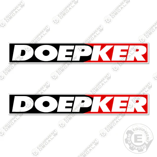 Fits Doepker Decal Kit Trailer 23" Logos  decal kit