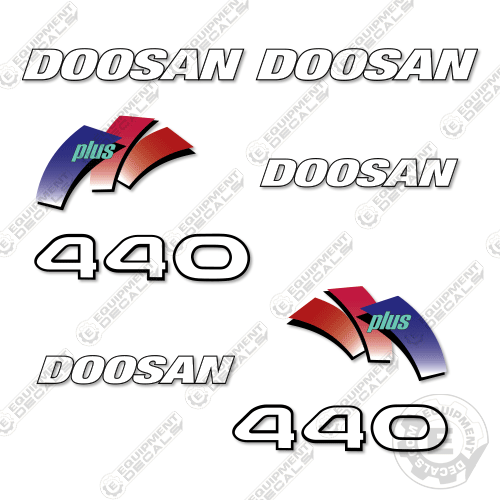 Fits Doosan 440 Plus Decal Kit Skid Steer 440, 440 plus, 440plus, decal kit, plus