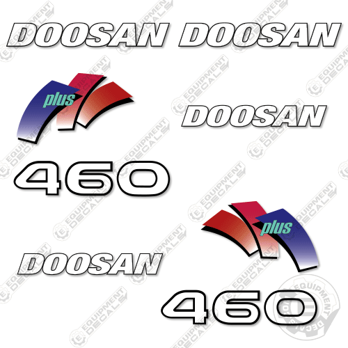 Fits Doosan 460 Plus Decal Kit Skid Steer 460, 460PLUS, decal kit, plus