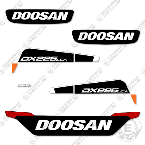 Fits Doosan DX225LCA Decal Kit Excavator 225, 225lc, 225lca, decal kit, dx225, dx225lc, sc225