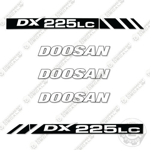 Fits Doosan DX225LC-3 Excavator Equipment Decals decal kit