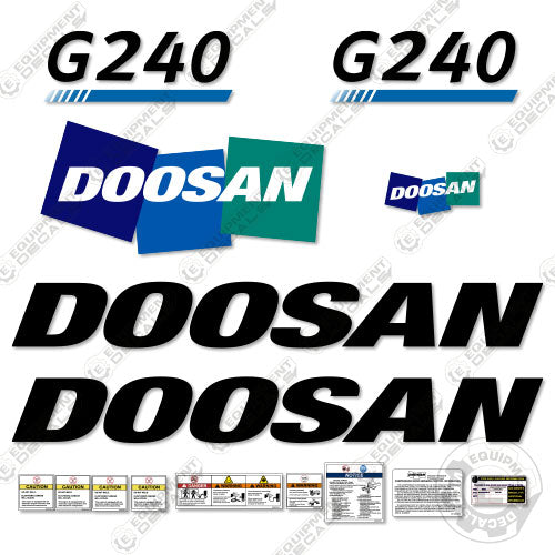 Fits Doosan G240 Decal Kit Compressor 240, decal kit, g-240, g240