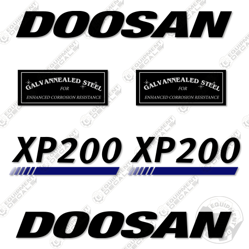 Fits Doosan XP200 Decal Kit Compressor 200, decal kit, xp-200, xp200