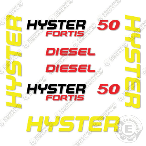 Fits Hyster S005V01503L Decal Kit (No Warnings) decal kit