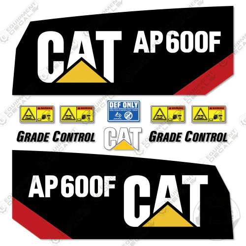 Fits Caterpillar AP600F Decal Kit Paver - 57.5" Side Numbers 600, 600f, ap600, decal kit