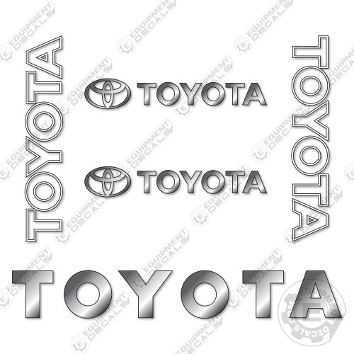 Fits Toyota 8FGCU32 Decal Kit Forklift (No Warnings) decal kit