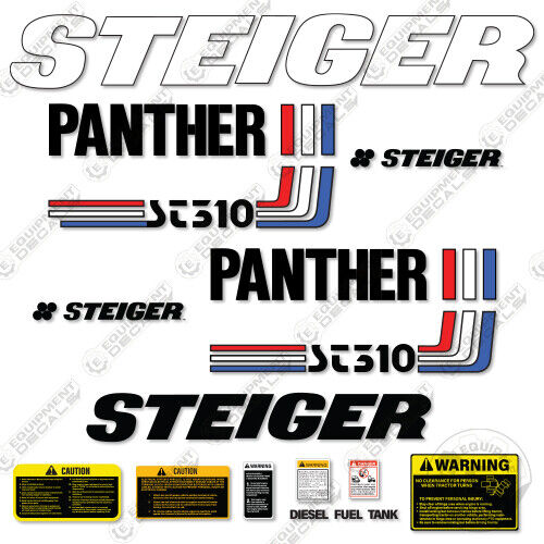 Fits Steiger ST310 Decal Kit Tractor 310, 510, decal kit, st-310, st-510, st310, st510