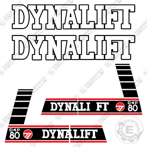 Fits Dynalift D4P80 Decal Kit Telehandler 80, d4p, d4p 80, d4p80, decal kit