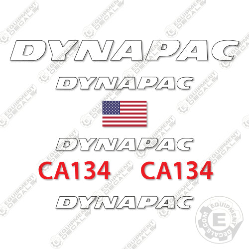 Fits Dynapac CA134 Decal Kit Roller 134, decal kit