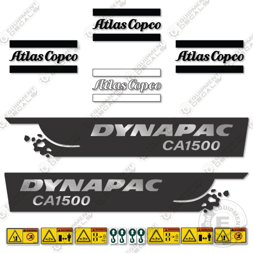 Fits Dynapac CA1500 Decal Kit Roller 1500, ca1500, decal kit