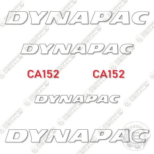 Fits Dynapac CA152 Decal Kit Roller 152, ca 152, decal kit