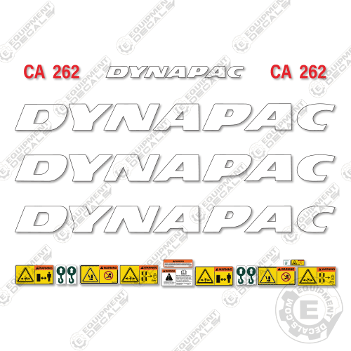 Fits Dynapac CA262 Decal Kit Roller 262, ca262, ca-262