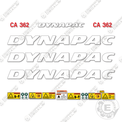 Fits Dynapac CA362 Decal Kit Roller 362, ca362, ca-362