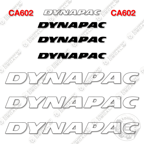 Fits Dynapac CA602 Decal Kit Roller 602, ca, ca-602, ca602, decal kit