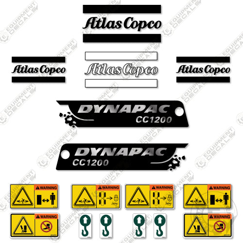 Fits Dynapac CC1200 Decal Kit Roller 1200, cc1200, decal kit