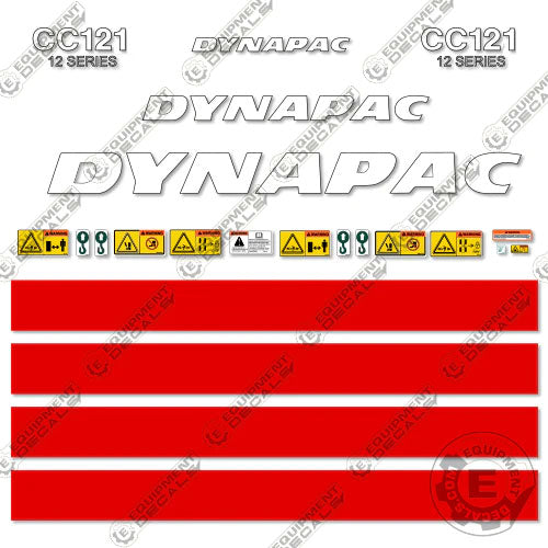 Fits Dynapac CC121 Decal Kit Roller (12 Series) 121, cc 121, cc121, decal kit