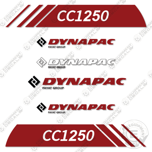 Fits Dynapac CC1250 Decal Kit Roller 1250, cc1250, decal kit