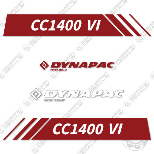 Fits Dynapac CC1400 VI Decal Kit Roller 1400, cc1400, decal kit