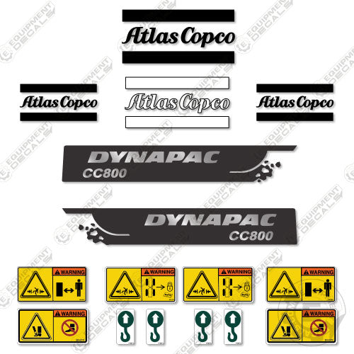 Fits Dynapac CC800 Decal Kit Roller 800, decal kit