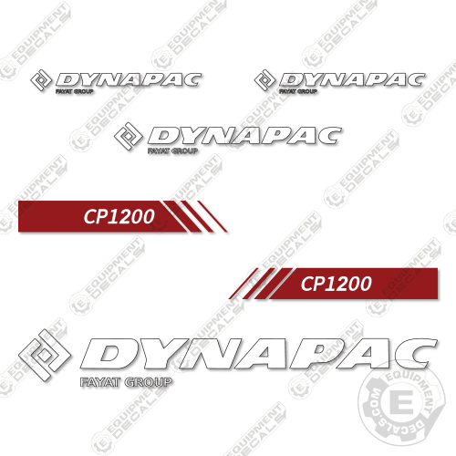 Fits Dynapac CP1200 Decal Kit Roller 1200, cp-1200, cp1200, decal kit