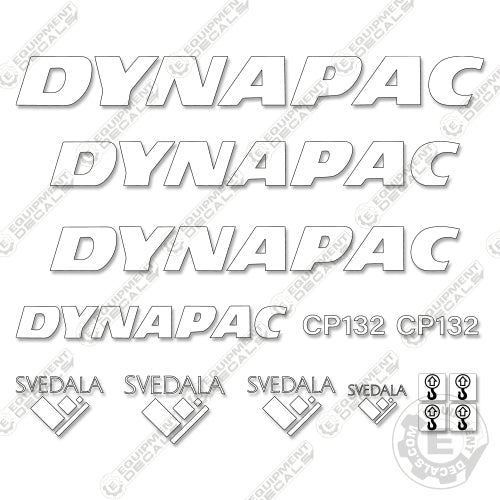 Fits Dynapac CP132 Decal Kit Roller Replacement Stickers 132, decal kit