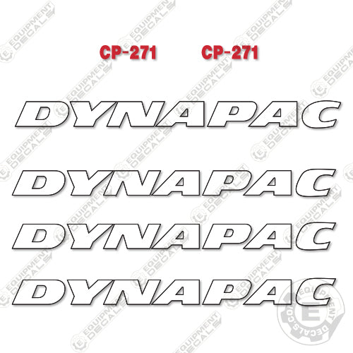 Fits Dynapac CP271 Decal Kit Roller 271, cp271, decal kit