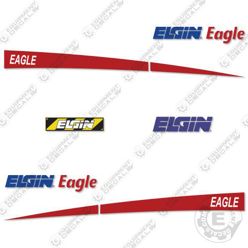 Fits Elgin Sweeper Decal Kit Mechanical Sweeper decal kit, eagle, elgin, elgin eagle, maxi, sweep