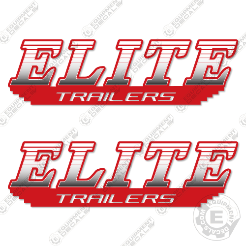 Fits Elite Trailers Decal Kit Trailer 36" Logos decal kit