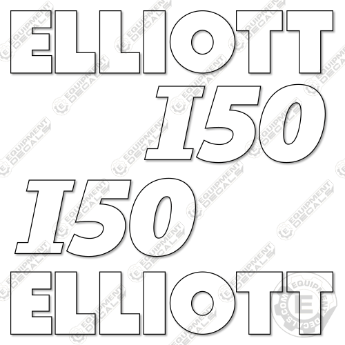 Fits Elliott I50 Decal Kit Crane Truck 50, decal kit, i-50, i50