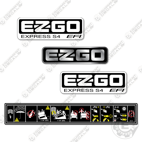 Fits EZGO Express S4 EFI Decal Kit Golfcart decal kit