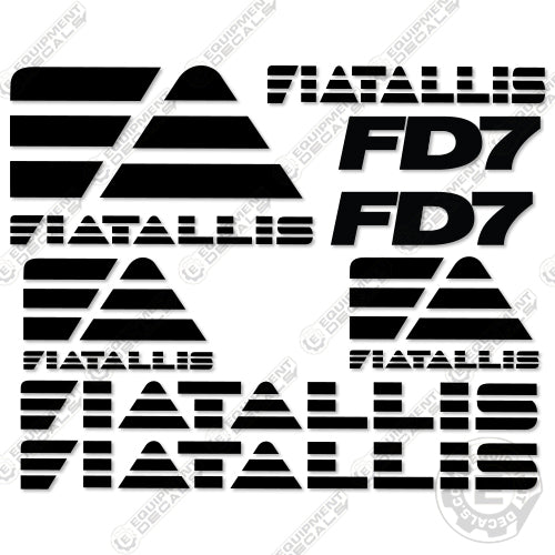 Fits Fiat Allis FD7 Dozer Equipment Decals 7, bulldozer, crawler, crawler loader, d7, fd, fd 7, fd7, track loader