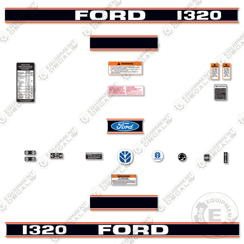 Fits Ford 1320 Decal Kit Tractor 1320, decal kit