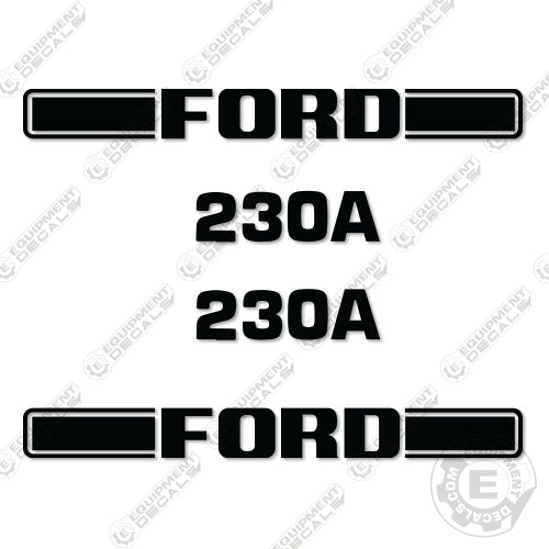 Fits Ford 230A Decal Kit Tractor 230, 230a, decal kit