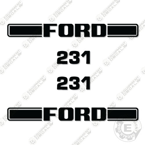 Fits Ford 231 Decal Kit Tractor 231, decal kit