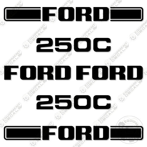 Fits Ford 250C Decal Kit Tractor 250, 250c, decal kit