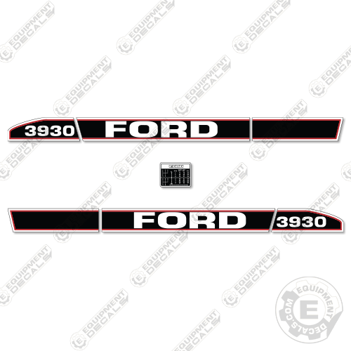 Fits Ford 3930 Decal Kit Tractor (CABLESS) decal kit