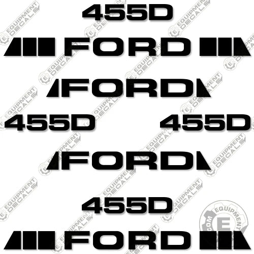 Fits Ford 455D Decal Kit Backhoe 455, 455d, decal kit