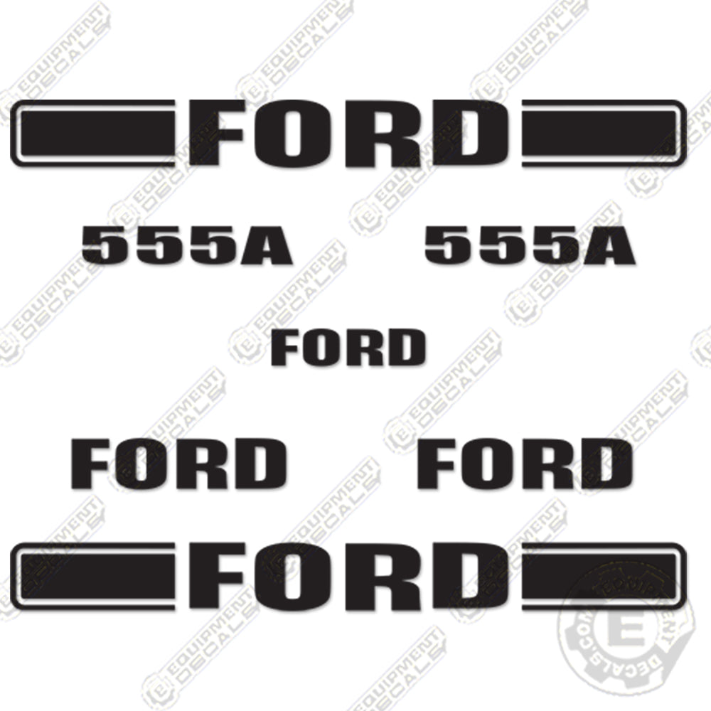 Fits Ford 555A Decal Kit Backhoe 555, 555 b, decal kit